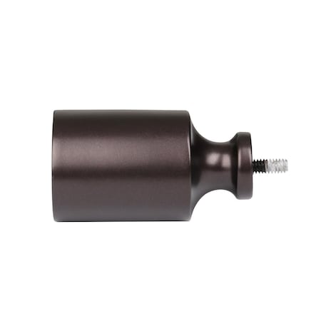 Utopia Alley 48-86 in. Curtain Rod with Decorative Cap Finial - Bronze D74RB